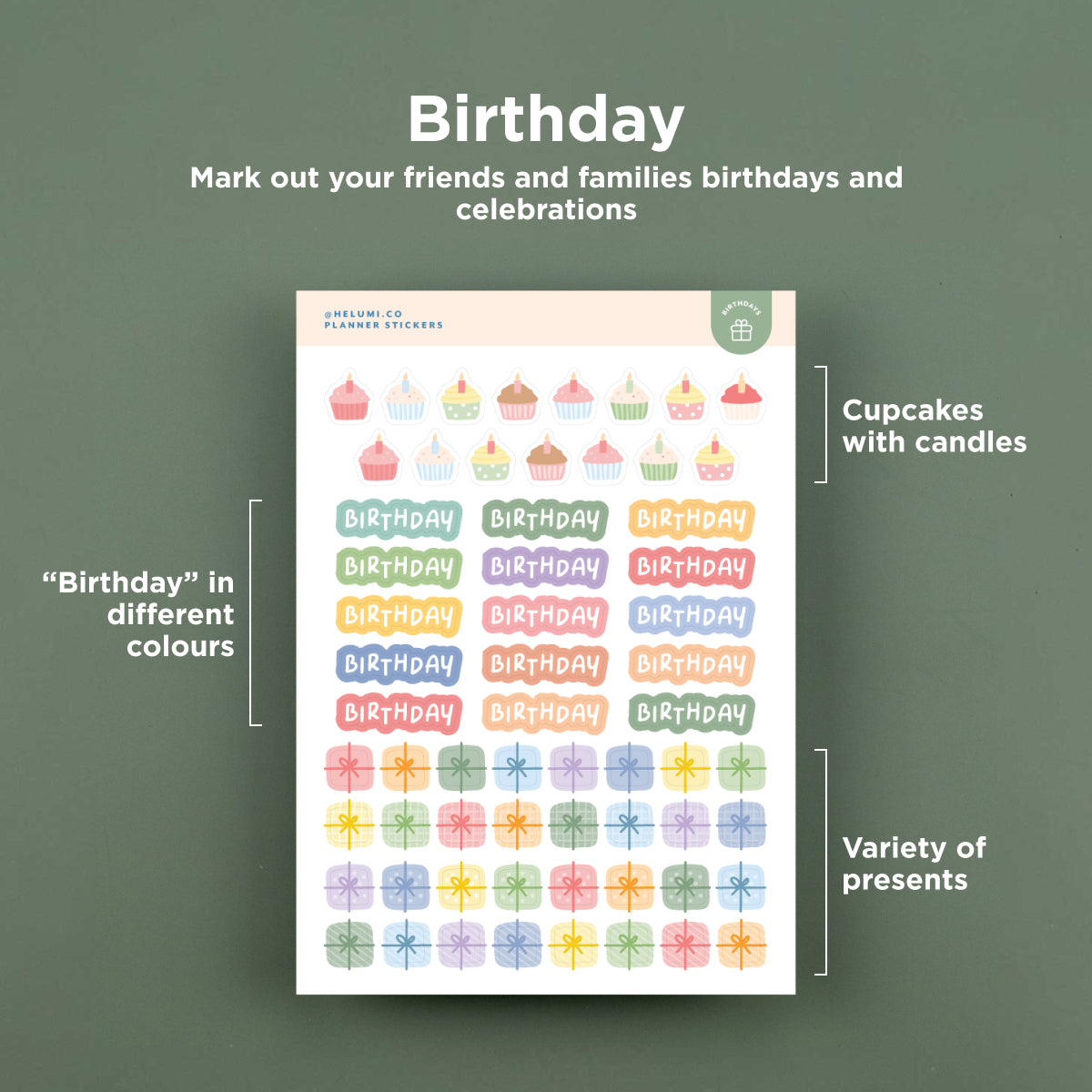 White Planner Stickers
