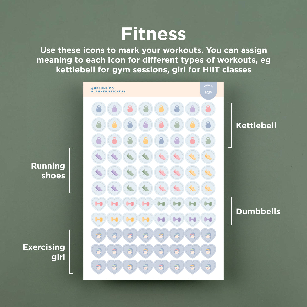 White Planner Stickers