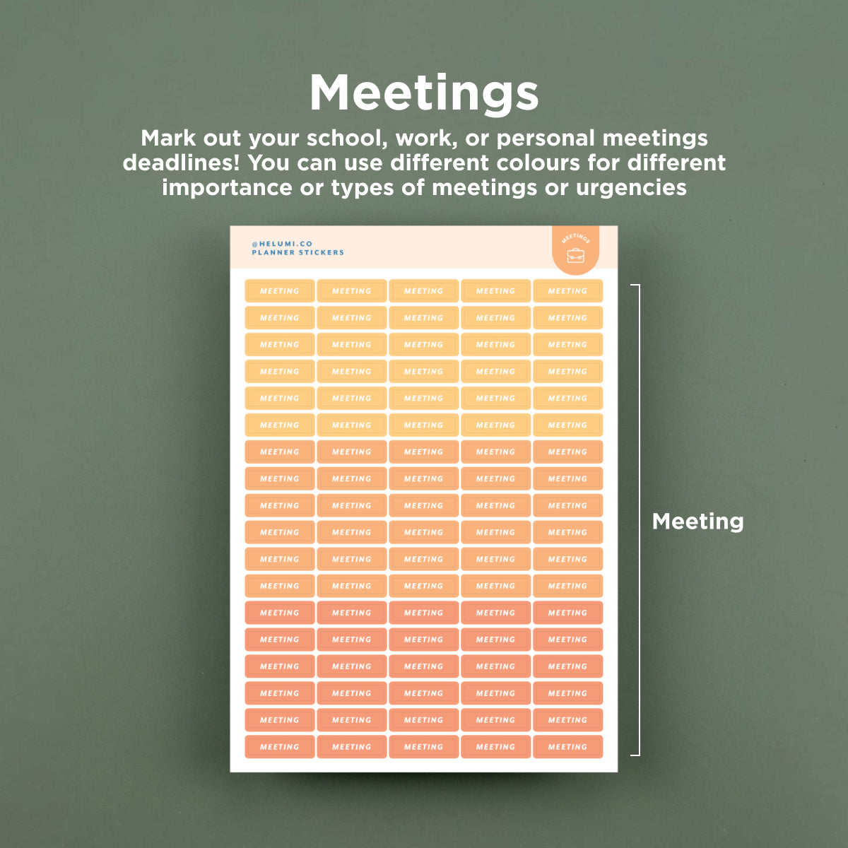 White Planner Stickers