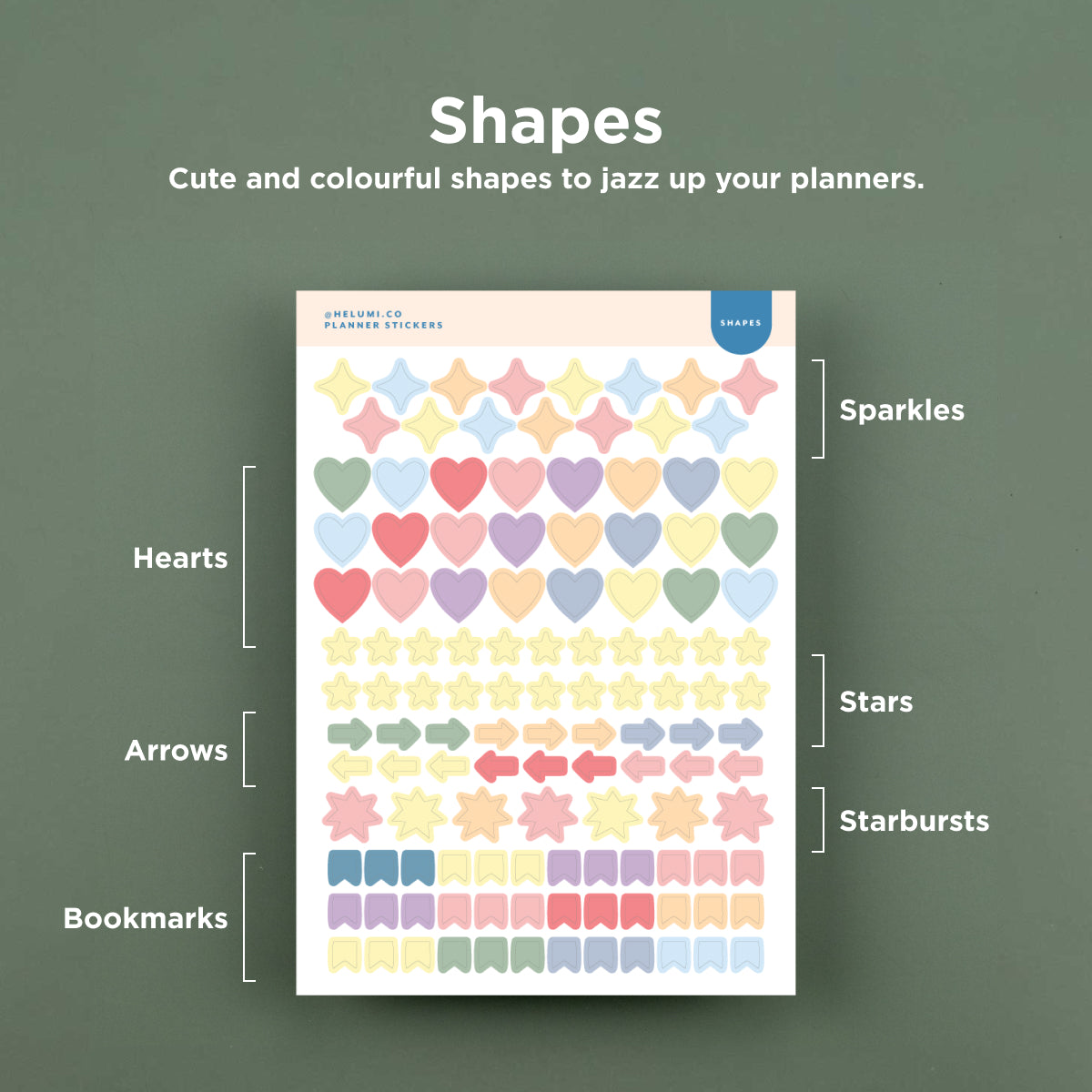 White Planner Stickers