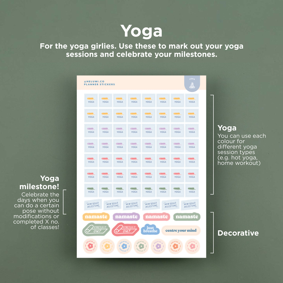 White Planner Stickers