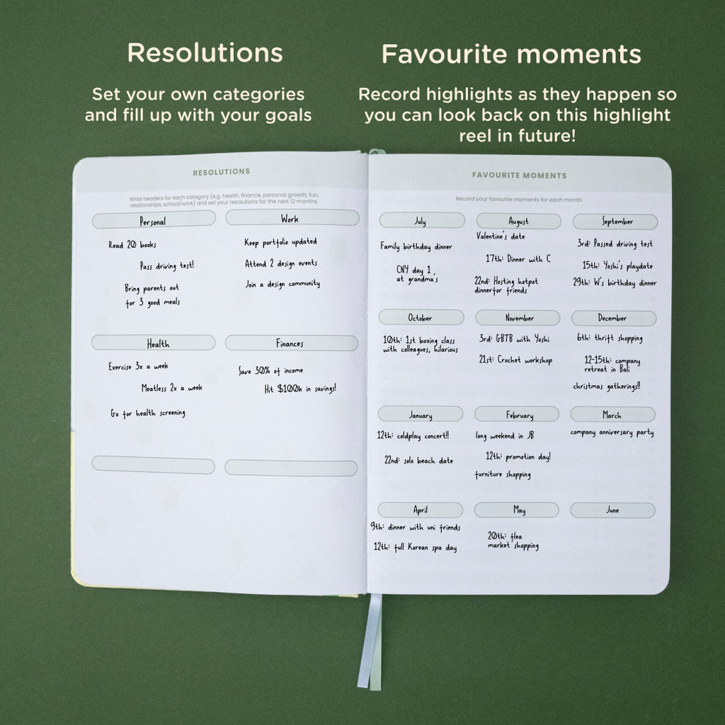Hillside: 12-month Undated Weekly Planner
