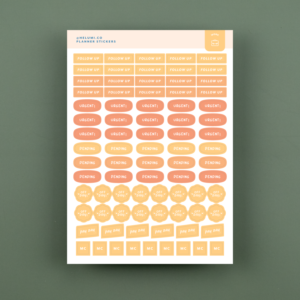 Functional Planner Stickers