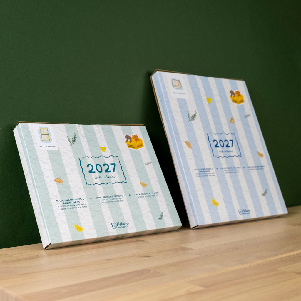 2027 Desk and Wall Calendar