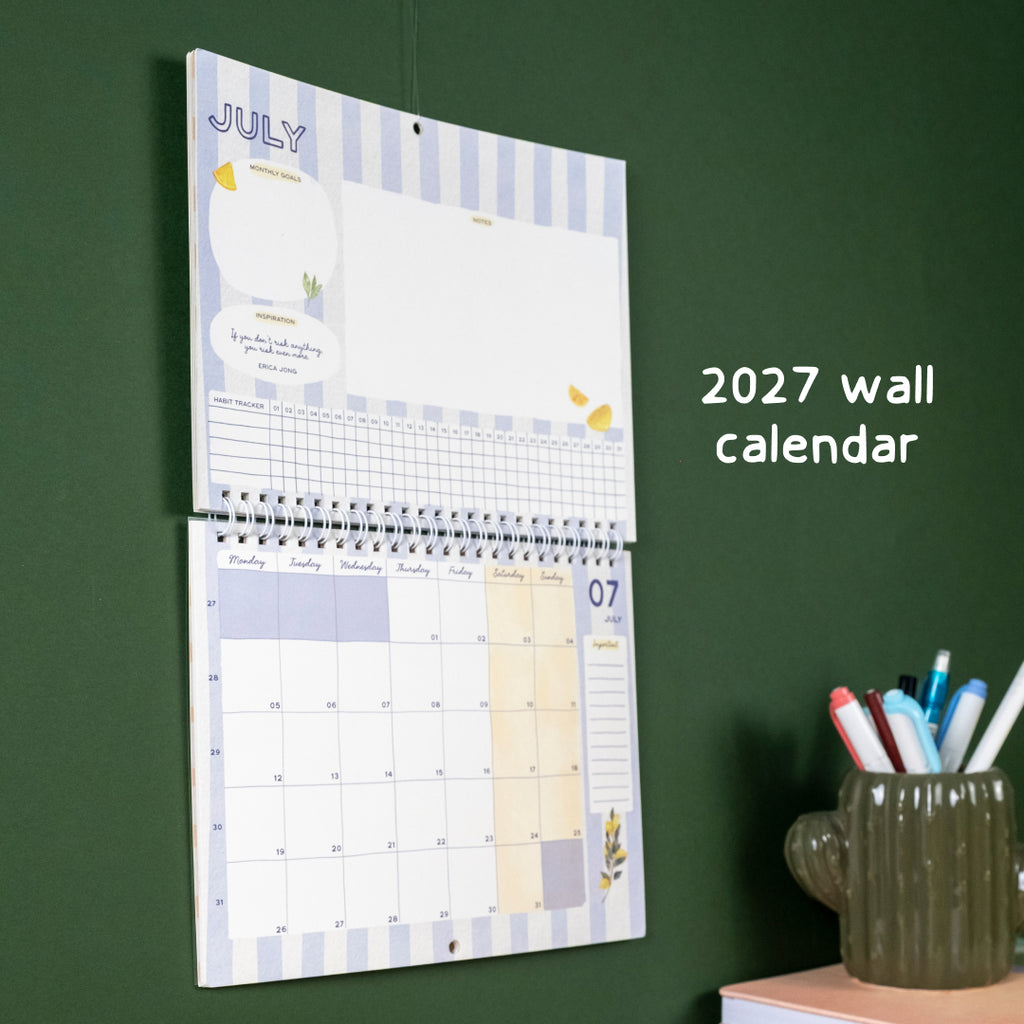 2027 Desk and Wall Calendar