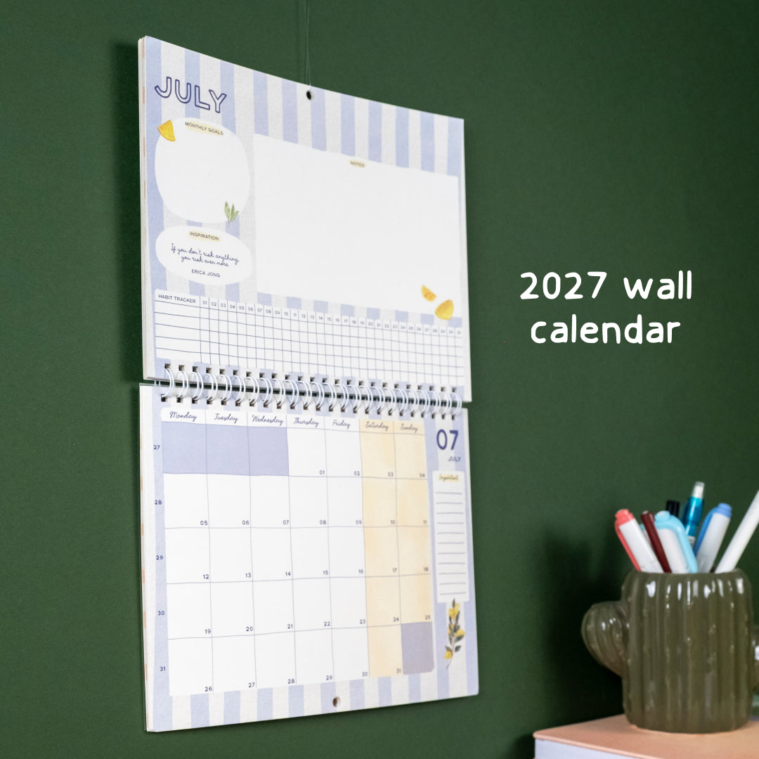 2027 Desk and Wall Calendar