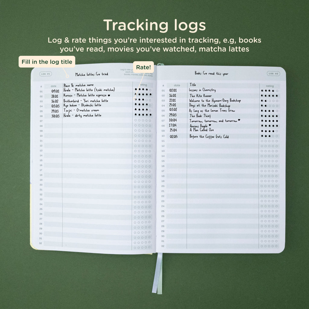 Hillside: 12-month Undated Weekly Planner