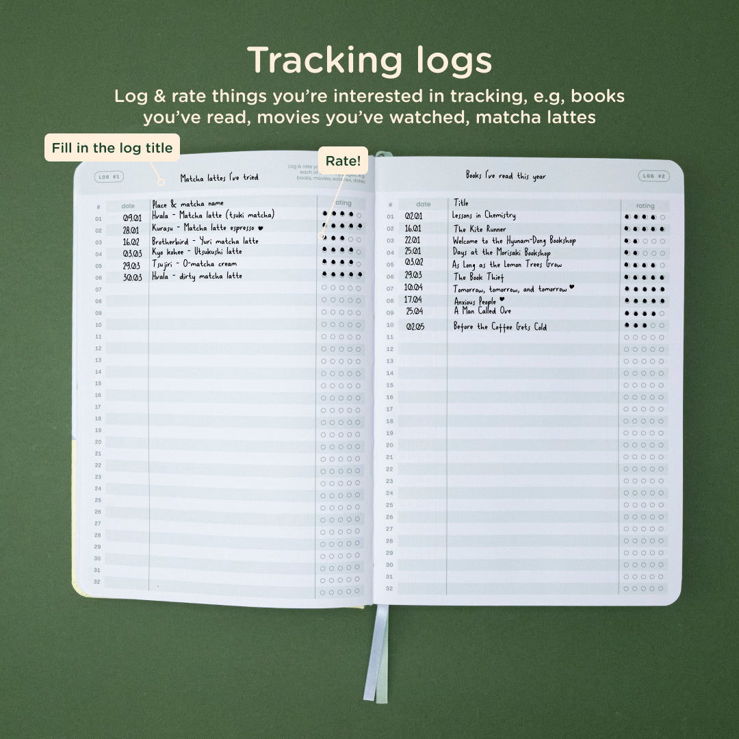 Hillside: 12-month Undated Weekly Planner