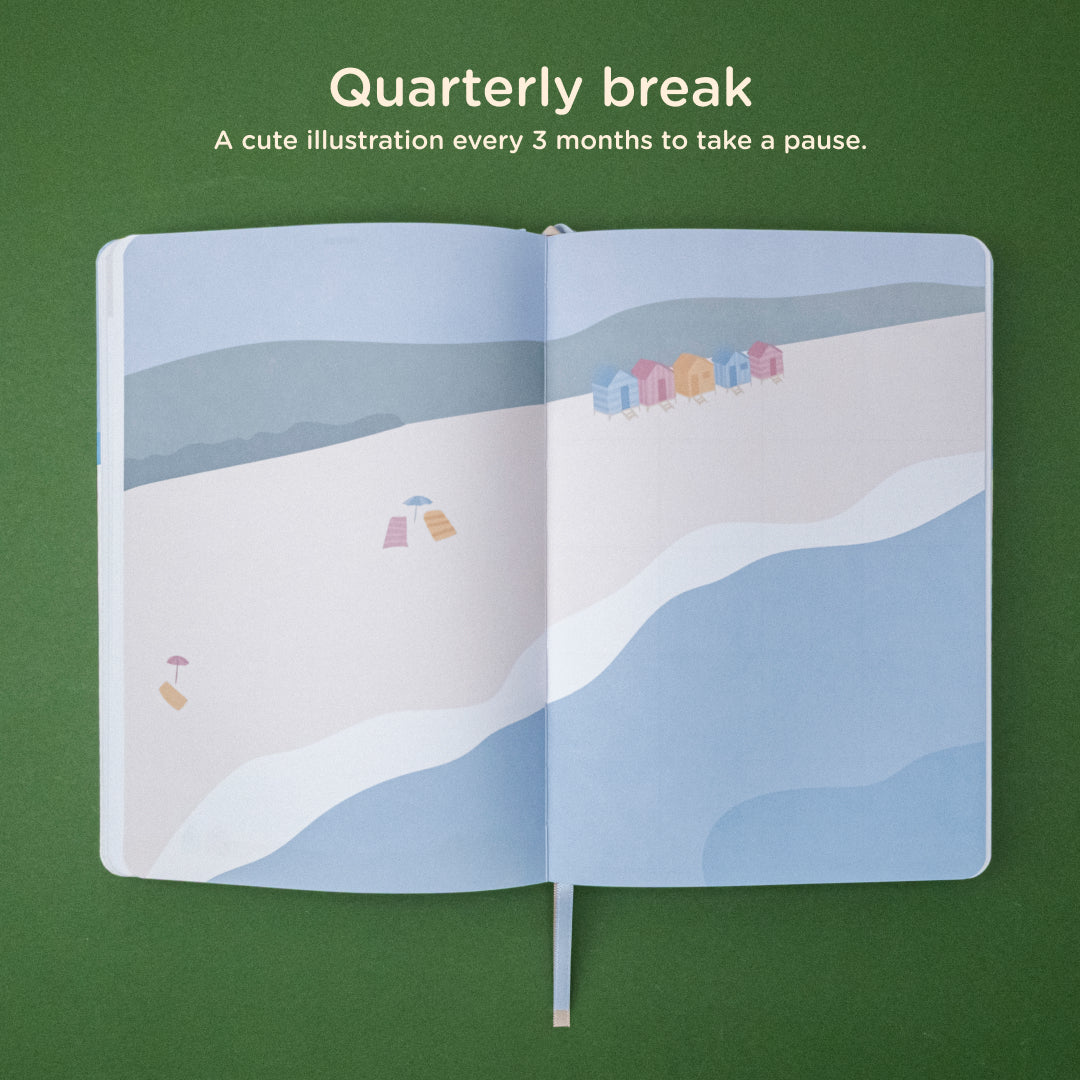 Seaview: 12-month Undated Weekly To-do List Planner