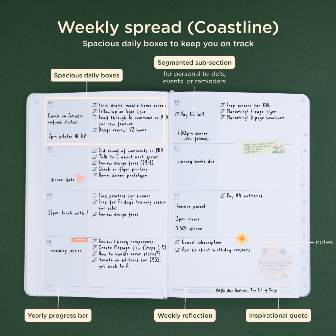 Coastline: 2025 Weekly Planner (no more restocks)