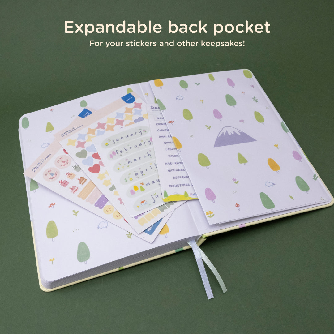 Hillside: 12-month Undated Weekly Planner