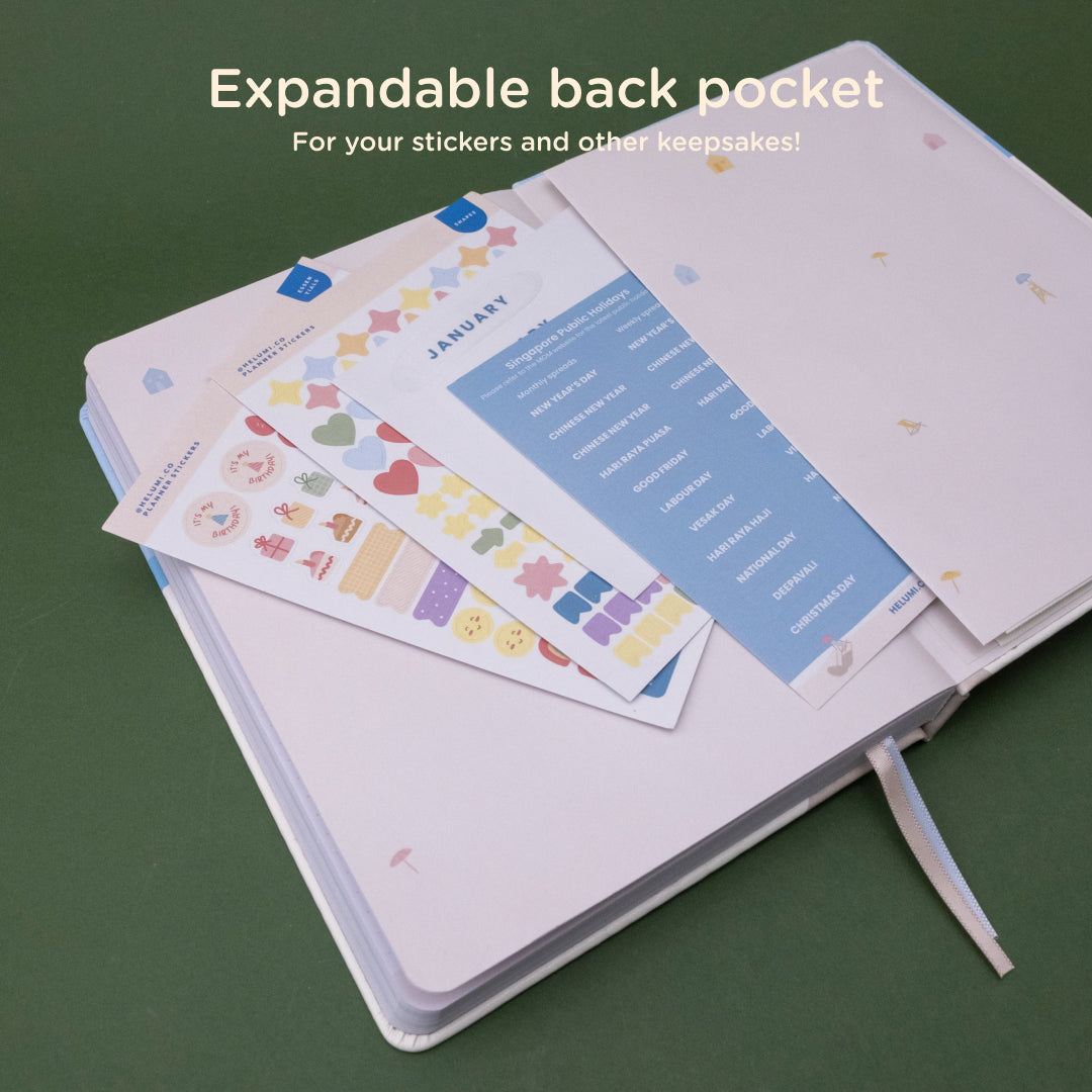 Seaview: 12-month Undated Weekly To-do List Planner