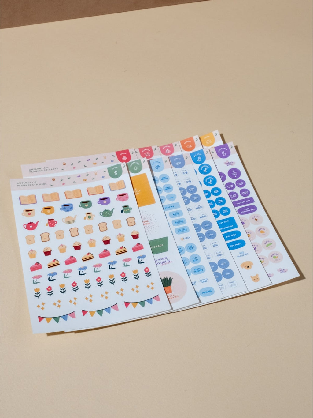 Activities - Colour-coded Planner Sticker Sheet