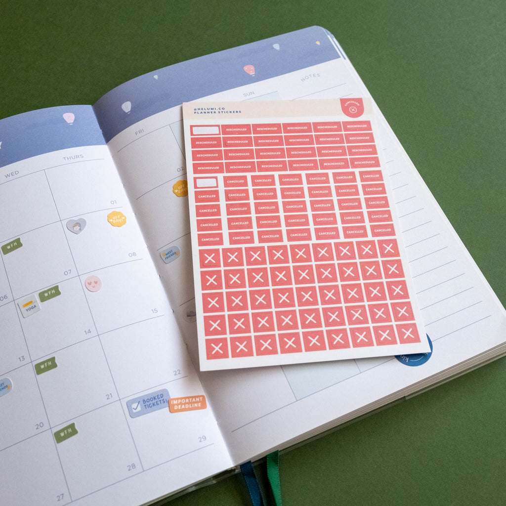 Cancelled - Colour-coded Planner Sticker Sheet