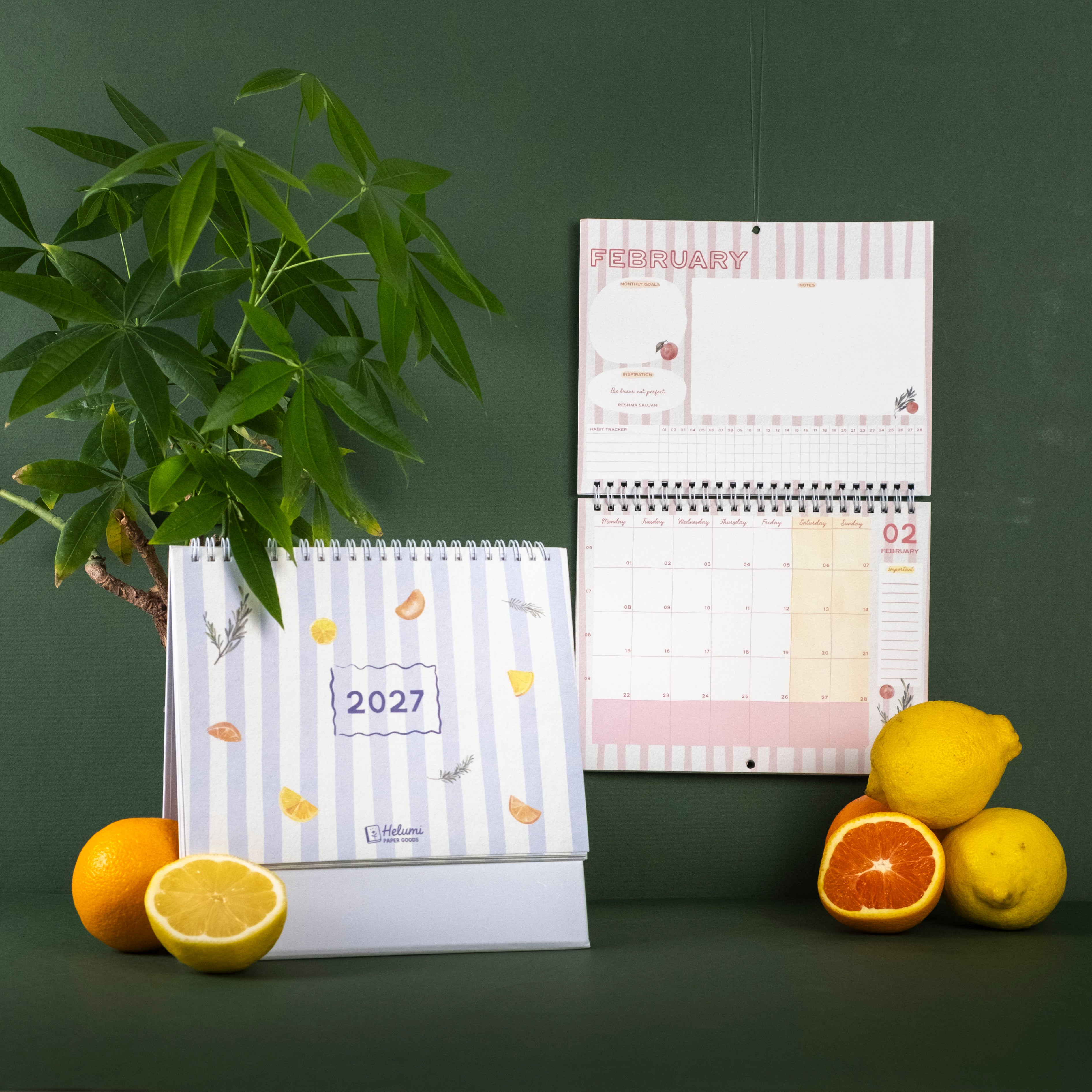 2027 Desk and Wall Calendar