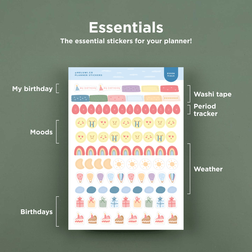 Essentials - Planner Sticker Sheet