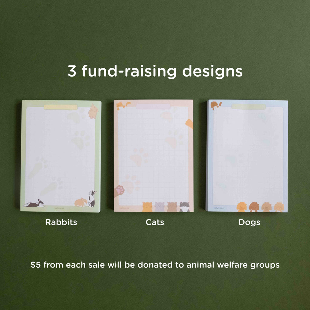 Fund-raising pad for dogs