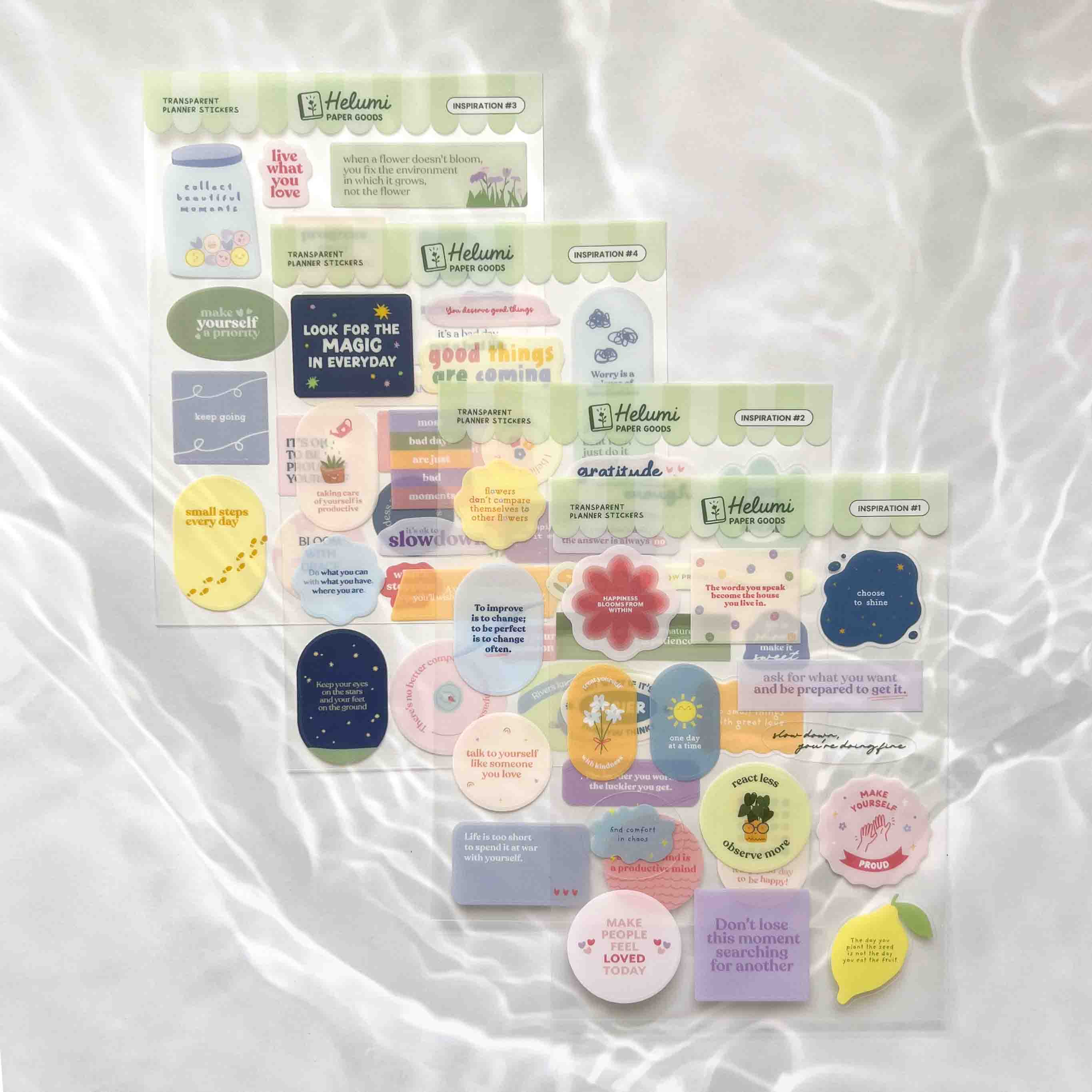 Inspiration stickers (Transparent)