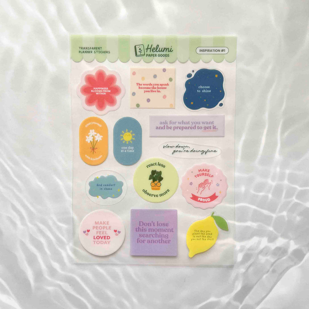 Inspiration stickers (Transparent)