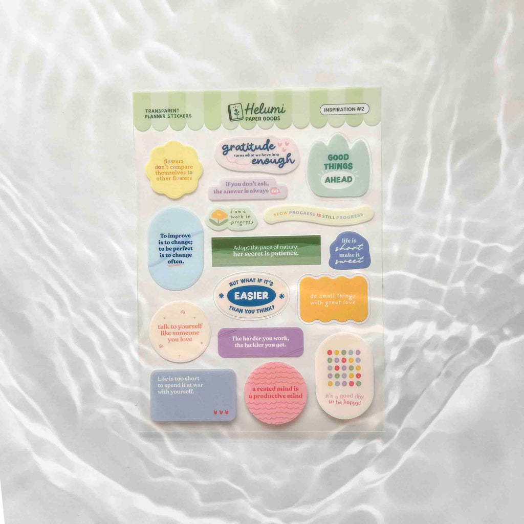 Inspiration stickers (Transparent)