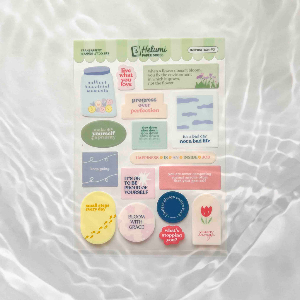 Inspiration stickers (Transparent)