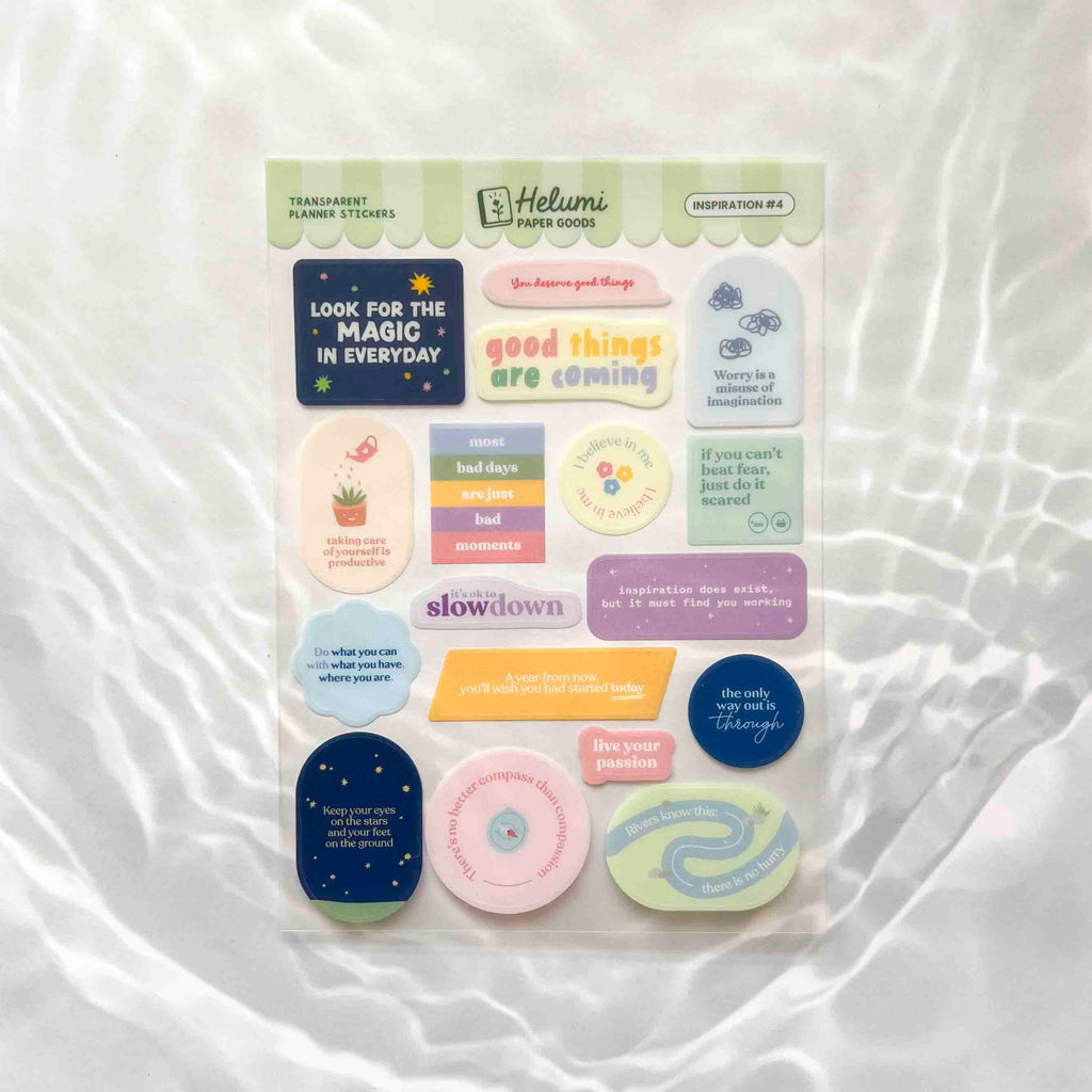 Inspiration stickers (Transparent)