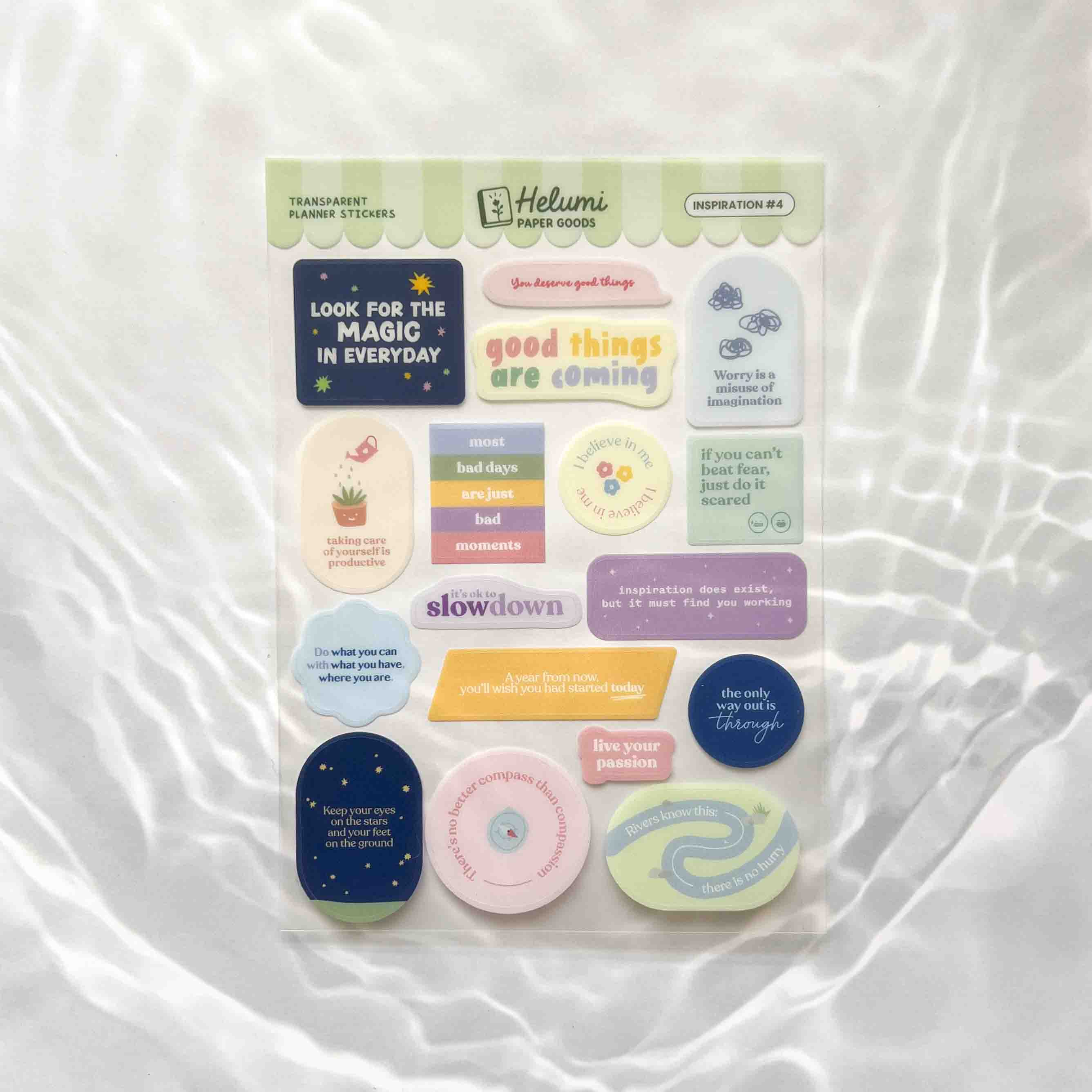 Inspiration stickers (Transparent)