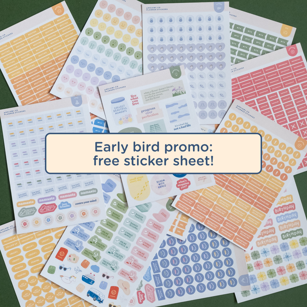 Early bird: Sticker sheet