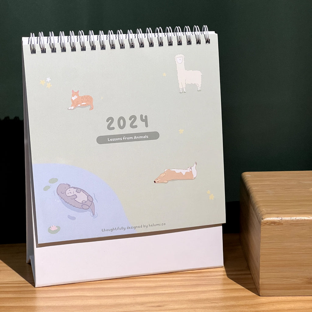 2024 Desk Calendar: Lessons from Animals