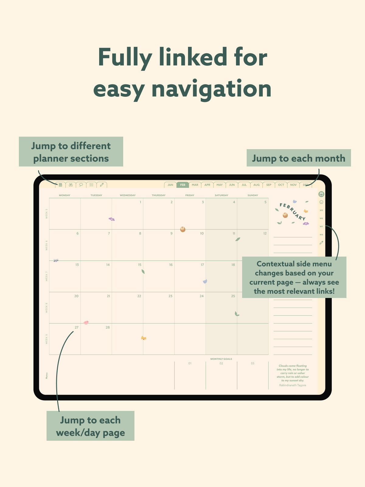 2023 Digital Planner for tablets by Helumi