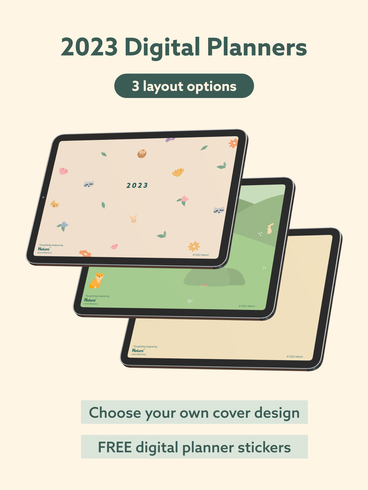 2023 Digital Planner for tablets by Helumi
