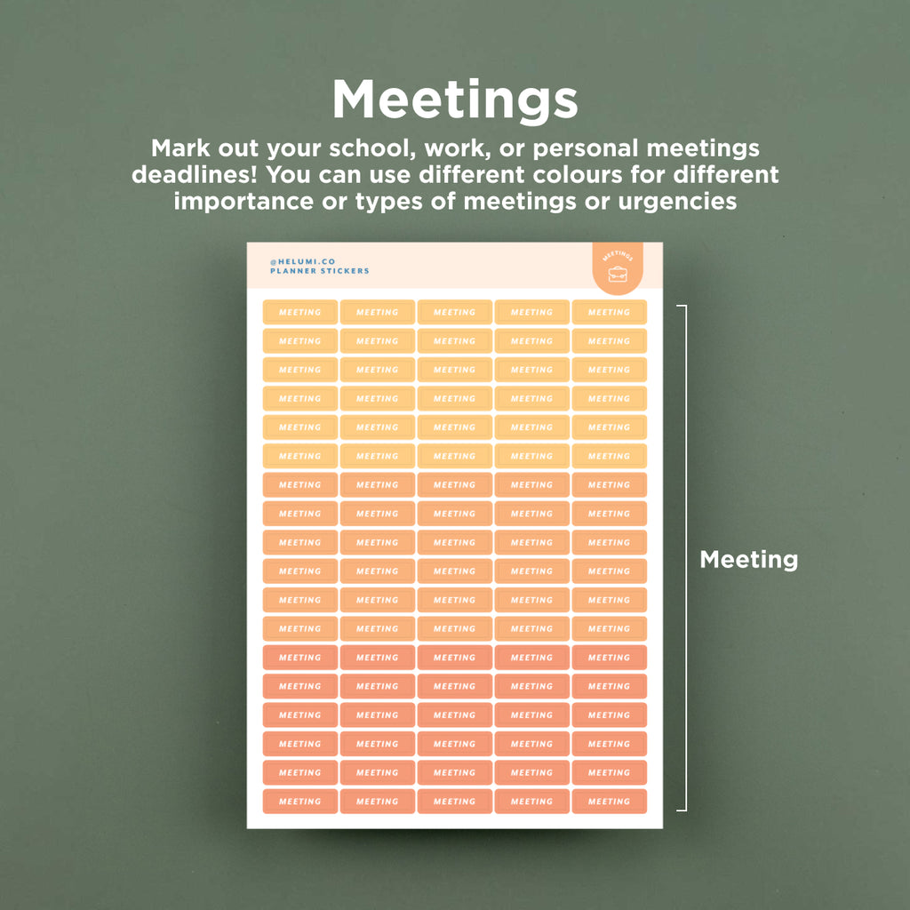 White Planner Stickers