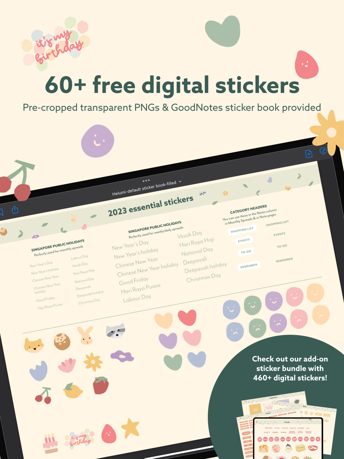 2023 Digital Planner for tablets by Helumi