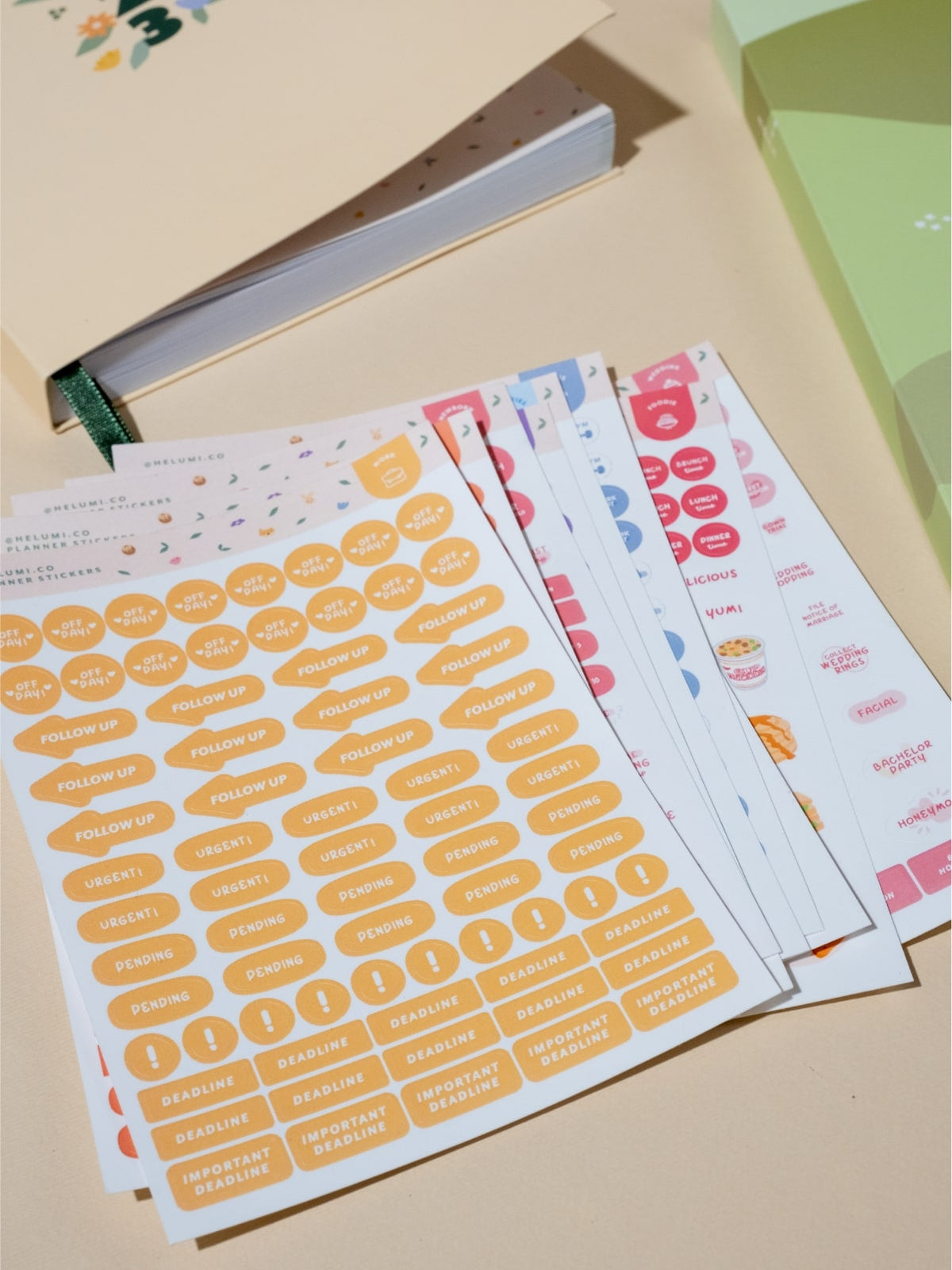 Work (2023) - Colour-coded Planner Sticker Sheet
