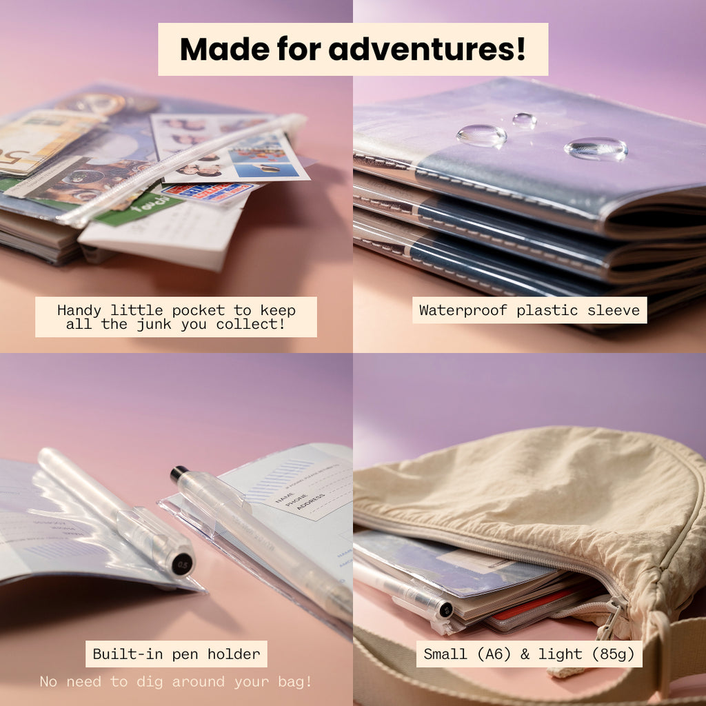 Pre-Decorated Travel Journal (bundle of 3)