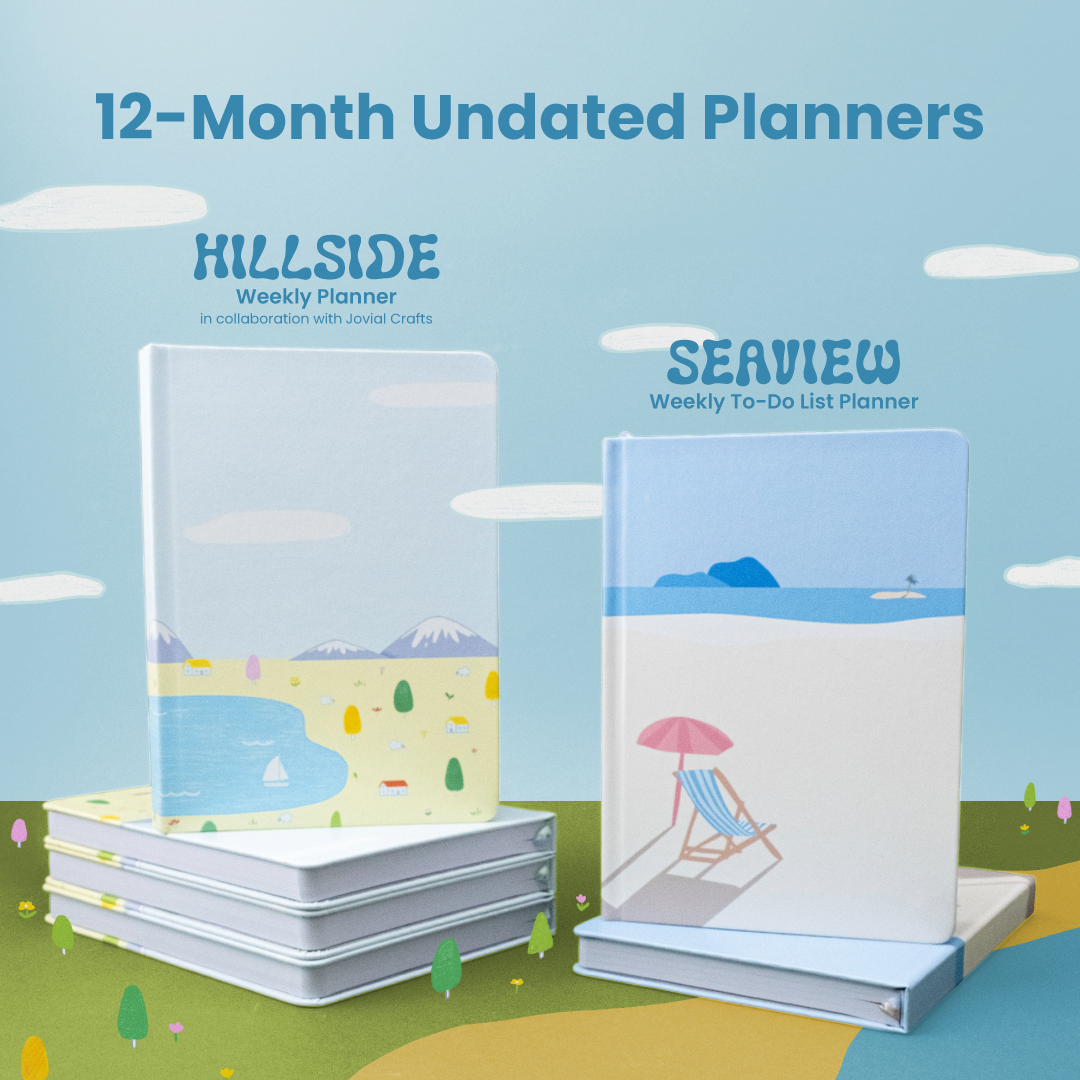 Seaview: 12-month Undated Weekly To-do List Planner